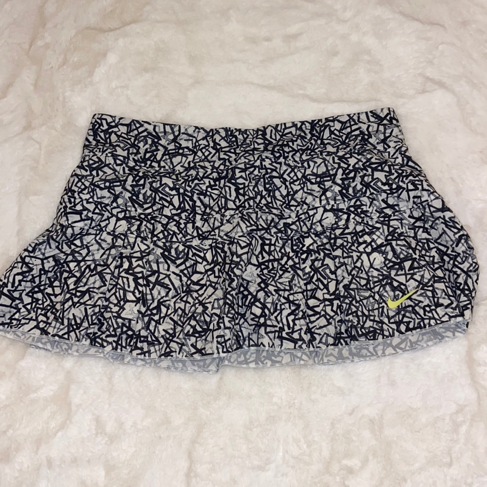 Nike Blue and White Skater Mini Skirt